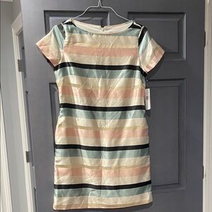 Julia Jordan Striped Multicolor Dress size 12 with pockets